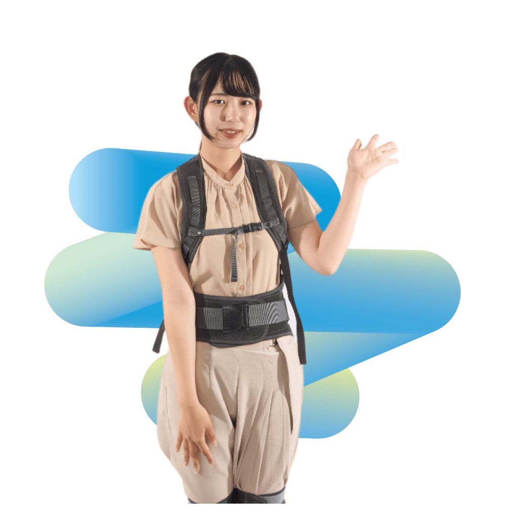 あらゆる作業姿勢に 効果を発揮